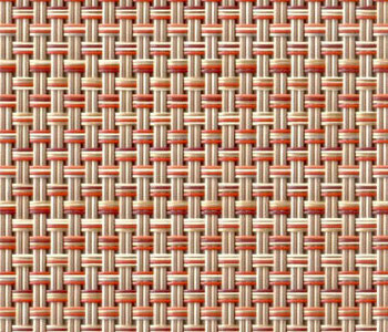 FP-085 Yard of Cane Weave Paprika
