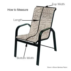 How to Measure Patio Chair Slings