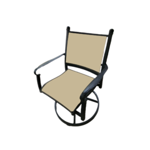 Chair top and bottom rods straight back sling