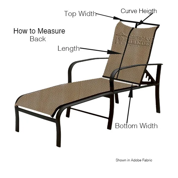 Chaise Lounge Curved back 2 Piece Sling - Image 3