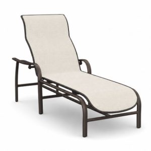Round Corner Chaise Lounge Notched 1-Piece Sling – Homecrest
