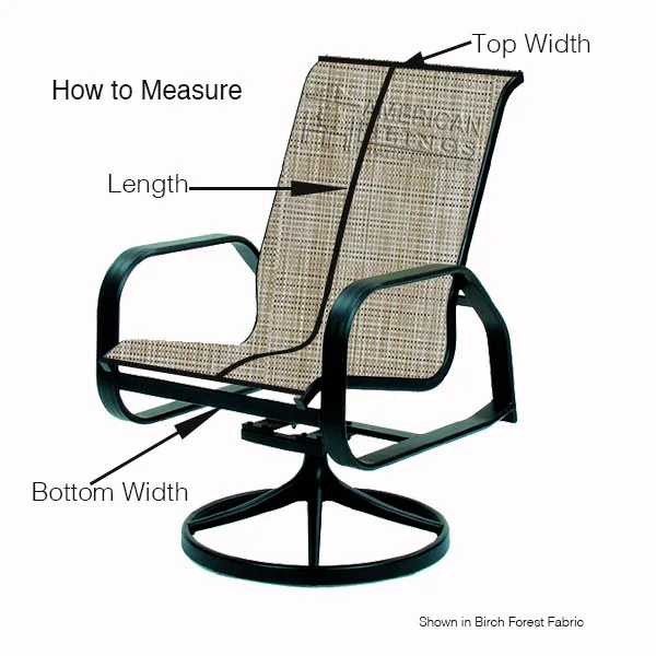 How to Measure Patio Chair Slings