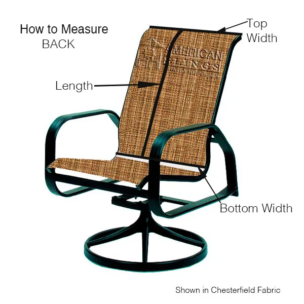 How to Measure Patio Chair Slings
