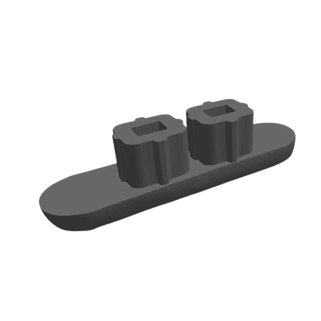 Endcaps - Custom 3D-Printed by ASPS - Rectangular - Image 4