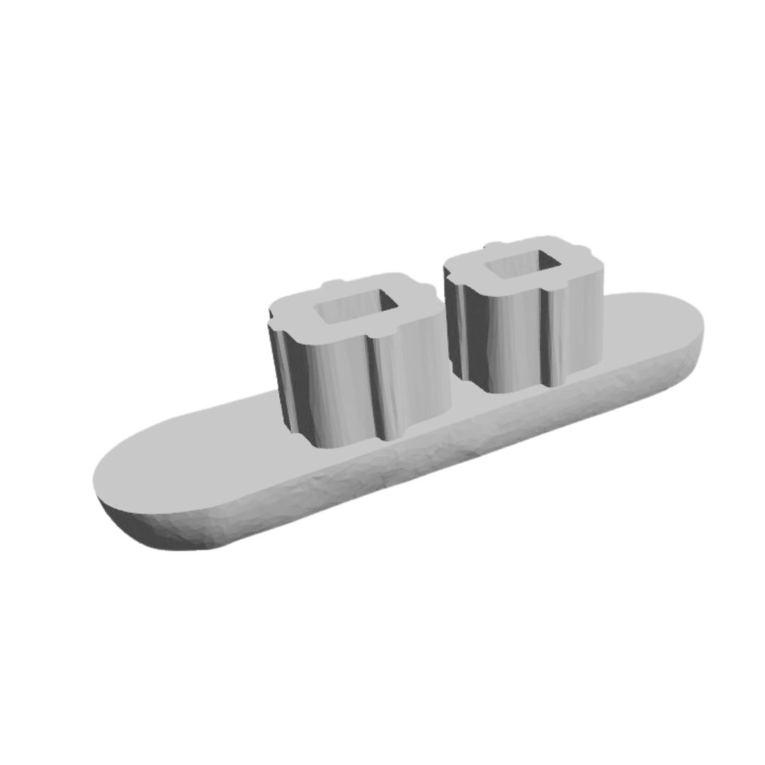 Endcaps - Custom 3D-Printed by ASPS - Rectangular - Image 2