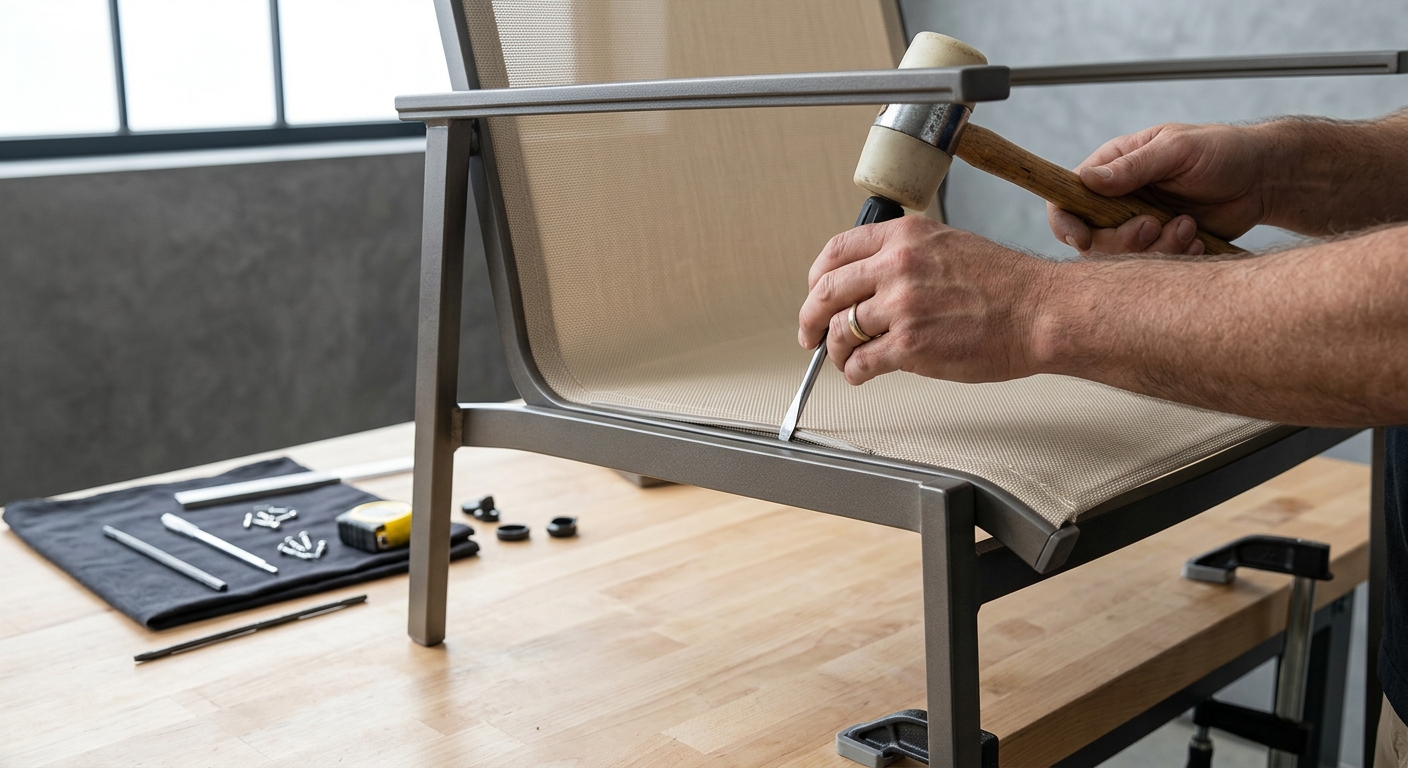 Tools and materials for DIY Patio Furniture Refurbishing