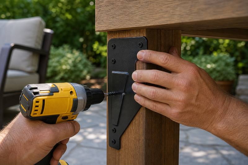 Installing Patio Furniture Brackets for Enhanced Stability