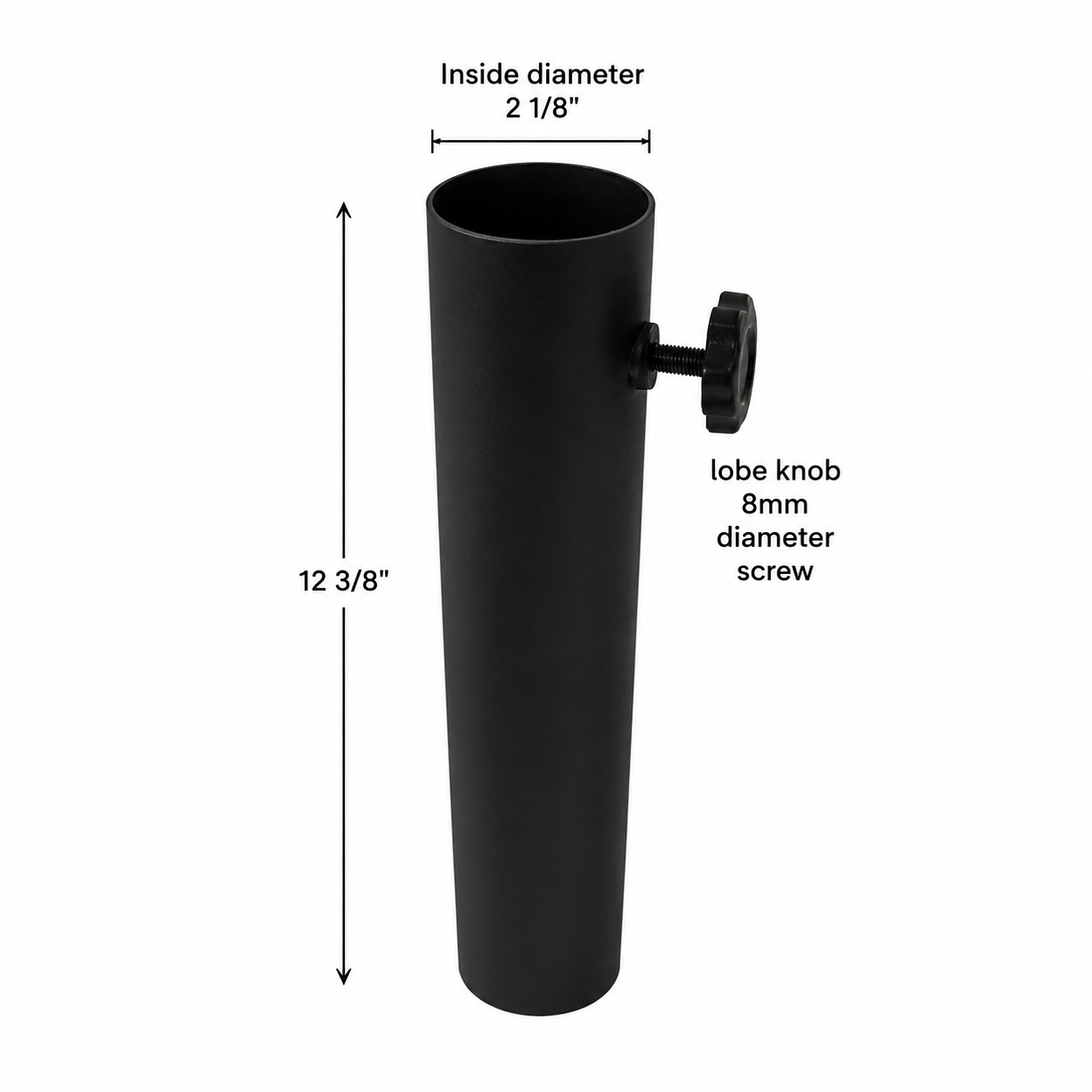 070101GL – Galvanized & Powder Coated Steel Long Replacement Base Pole – Height: 12 3/8″ 1 070101GL – Galvanized & Powder Coated Steel Long Replacement Base Pole – Height: 12 3/8″