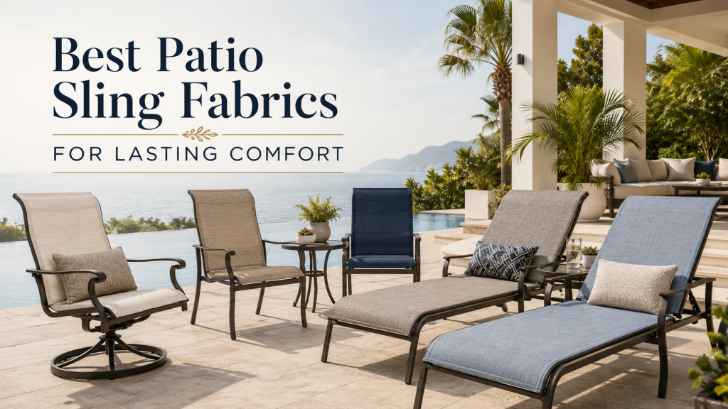 Best Patio Sling Fabrics for Lasting Comfort 2 Best Patio Sling Fabrics for Lasting Comfort