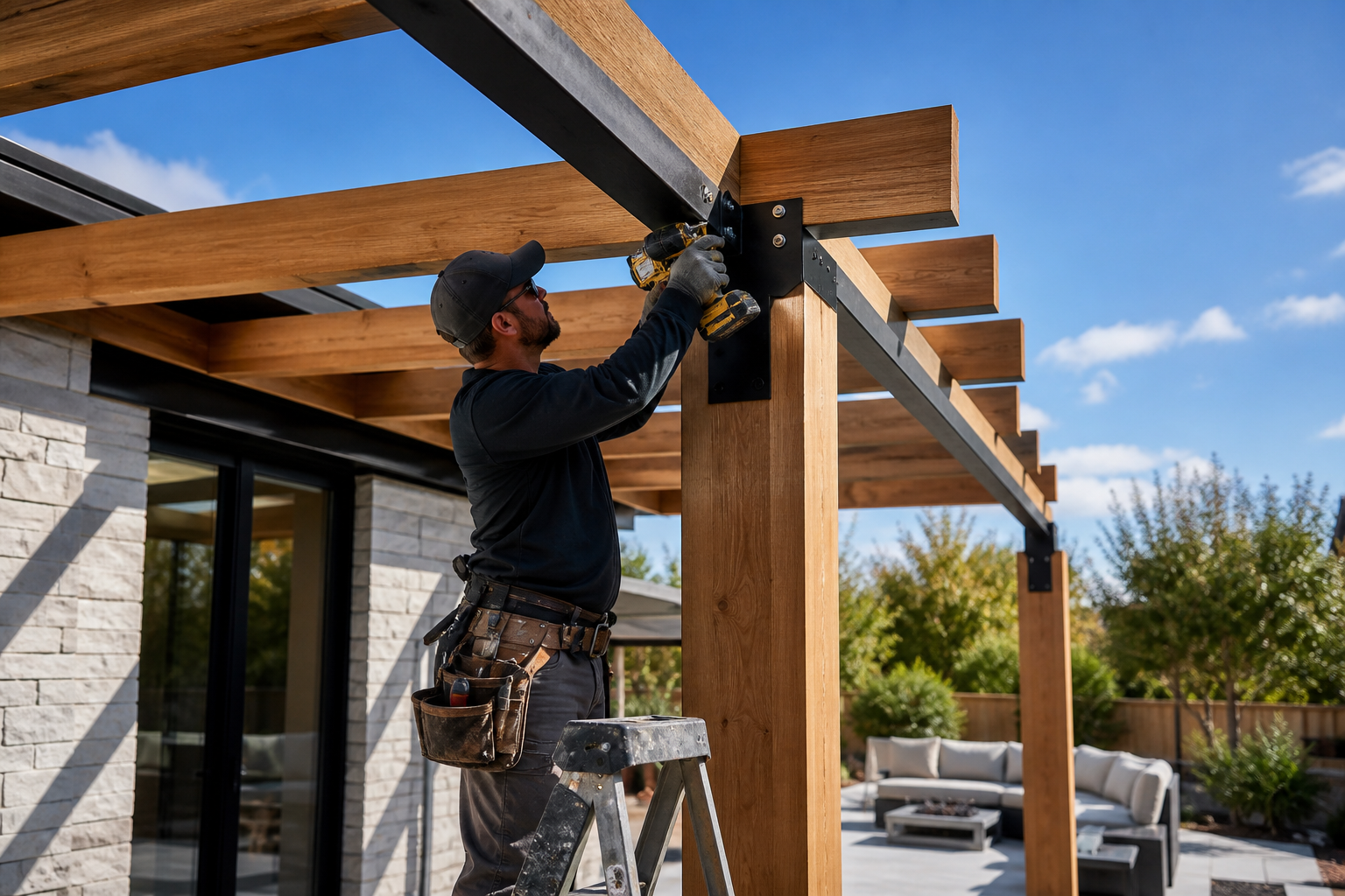 Patio Bracket Installation: 6 Proven Tips for Rock-Solid... 3 Patio Bracket Installation for a sturdy pergola