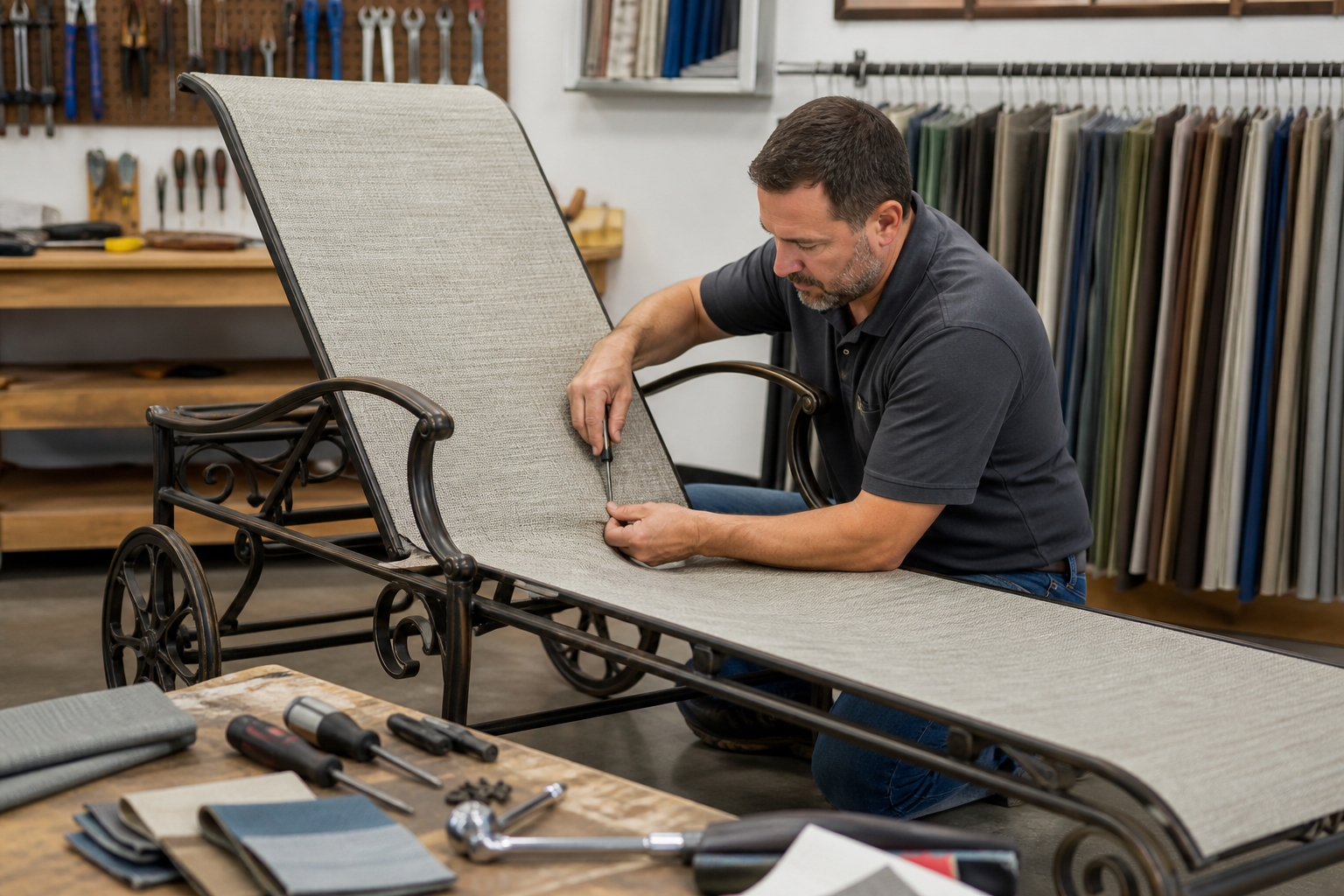 Hanamint Repair Challenges: 5 Critical Solutions for... 4 Hanamint Repair Challenges with a close-up of a broken patio chair sling
