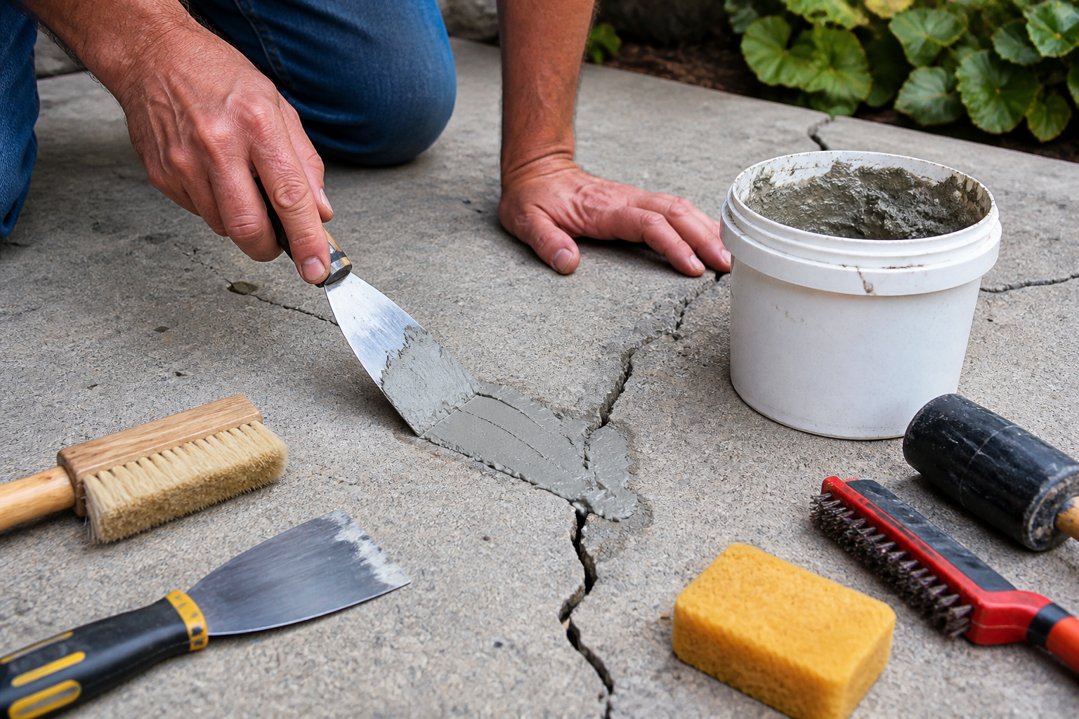 Patio Repair Kit: DIY Concrete Slab Restoration