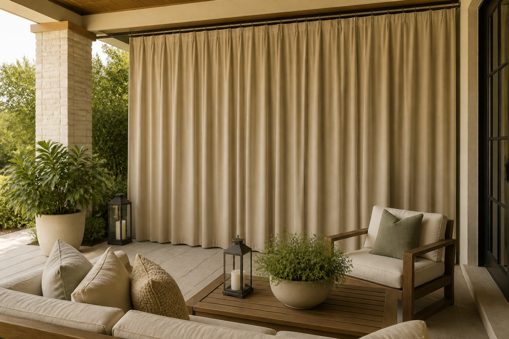 Sunbrella Outdoor Curtains: 8 Brilliant Ideas for Privacy 4 kasv sunbrella outdoor curtains 1 1793092340930
