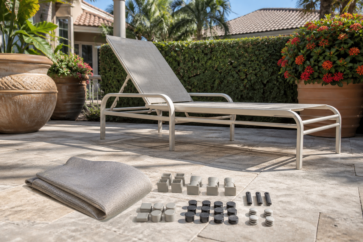 Tropitone Frame Repair process on an aluminum patio chair frame